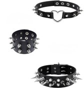 تصویر ست چوکر و دستبند اسپایکی 