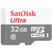 تصویر کارت حافظه microSD سن دیسک مدل Ultra microSDXC ظرفیت 32 گیگابایت SanDisk Ultra microSDXC UHS-I Card 32 GB Speed Up To 100 MB/s