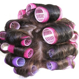 تصویر بیگودی چسبی 6 عددی 6 pcs adhesive curlers