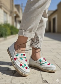 تصویر گیوه زنانه طرحدار 