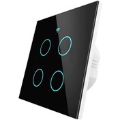 تصویر کلید لمسی هوشمند چهار پل MOES مدل WIFI+RF 