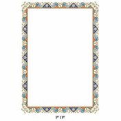 تصویر کاغذ تذهیب مدل ابر و باد گلاسه مات 130 گرم A5 بسته 100 عددی Model 313 A5 Paper Background