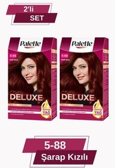 تصویر رنگ مو لوکس 5 88 شراب قرمز Palette 