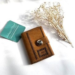 تصویر کیف پول عربی چرم طبیعی شتر 