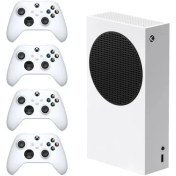 تصویر کنسول بازی مایکروسافت XBOX SERIES S | حافظه 512 گیگابایت همراه با سه دسته اضافه XBOX SERIES S 512 GB + 3 Extra controller