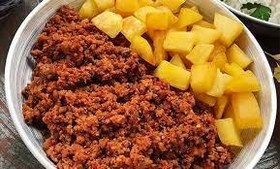 تصویر گوشت چرخی مخلوط 