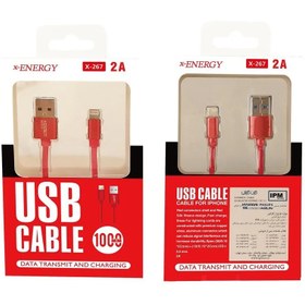 تصویر کابل تبدیل USB به لایتنینگ ایکس-انرژی مدل X-267 طول 1 متر 