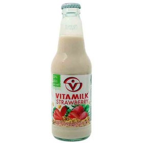 تصویر شیر سویا ویتامیلک Vitamilk Soymilk - Strawberry با طعم توت فرنگی 300 میل 