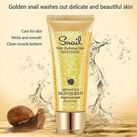 تصویر فوم شستشو صورت حلزون مدل GOLD SNAIL GOLD SNAIL facial cleansing foam