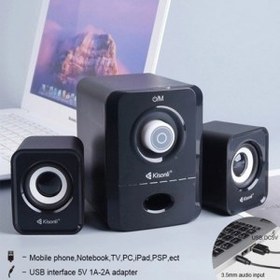 تصویر اسپیکر سه تکه کیسونلی Kisonli U-2900 RGB Kisonli RGB U-2900 Desktop Wired Speaker