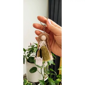 تصویر گیفت مکرومه عروسکی 