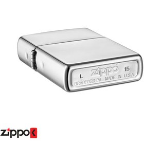 تصویر فندک زیپو مدل Zippo Reg H Pol Chrome کد 250 ا Zippo Reg H Pol Chrome 250 Lighter Zippo Reg H Pol Chrome 250 Lighter