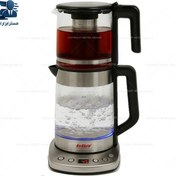 تصویر چای ساز دو طبقه 2200 وات 3.7 لیتری دیجیتال فلر آلمان مدل Feller Germany PRO TS-210 