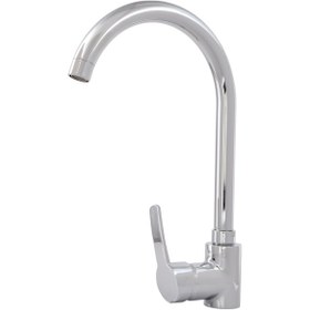 تصویر شیر ظرفشویی آشپزخانه شیبه مدل البرز - کروم Shibeh Sink Mixer Faucet