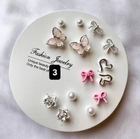 تصویر پک گوشواره میخی کد0840 