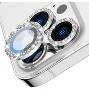 تصویر محافظ لنز نگین دار سیلور - Iphone 11 ا Silver Bejeweled Lens Protector Silver Bejeweled Lens Protector
