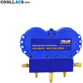 تصویر منیفولد سرویس ولیو مدل VMG2-R22-B Value VMG2-R22-B Manifold Service