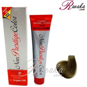 تصویر رنگ مو پرستیژ زیتونی در 8 رنگ - بلوند زیتونی متوسط شماره 7.3 Perestige Matt Hair Colors