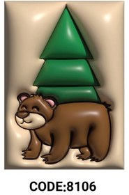 تصویر فرشینه طرح سه بعدی CODE:8106 