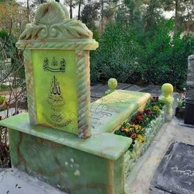 تصویر سنگ قبر مرمر سبز 349 