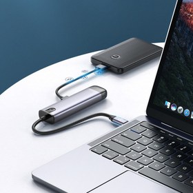 تصویر هاب 5 پورت USB-C مک دودو مدل HU-7750 طول 15 سانتی‌ متر هاب لپ تاپ USB Type-C مک دودو