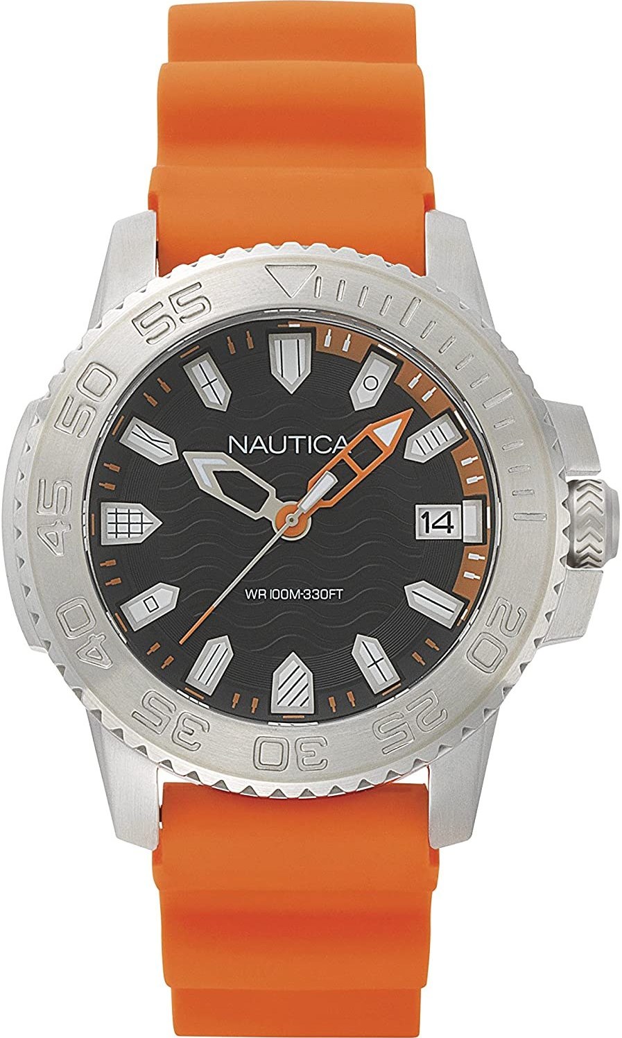 Nautica men's quartz resin best sale silicone watch