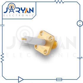 تصویر sma female, straight, 4 hole flange, 15mm extended teflon 