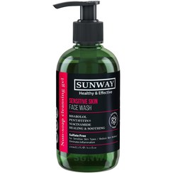 تصویر ژل شستشو صورت مناسب پوست حساس حجم 250 میلی لیتر سان وی Sunway Secsitive Skin Face Wash 250 ml