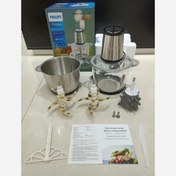 تصویر خردکن دوقلو فیلیپسSL2024 ظرفیت ۴+۴ لیتر ۶+۶ تیغه و قدرت ۳۰۰۰ وات Philips Chopper SL2024 4+4L 3000W