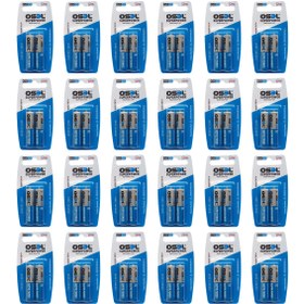 تصویر باتری نیم قلمی اوسل مدل Super Power بسته 48 عددی OSEL Super Power AAA Battery Pack of 48