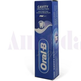 تصویر خمیر دندان اورال بی مدل cavity protect mint حجم 100 میلی لیتر Oral B cavity protect mint toothpaste 100ml