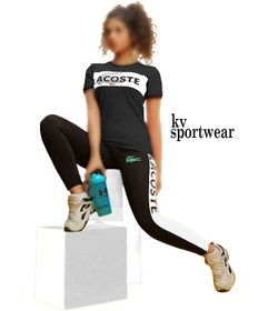 تصویر تیشرت شلوار ورزشی زنانه LACOSTE LACOSTE womens sports pants tshirt