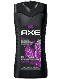 تصویر شستشوی بدن، صورت و مو Axe Excite برای مردان 400 میلی‌لیتر برند axe Axe Excite 3 In 1 Body Face Hair Wash for Men 400 ml