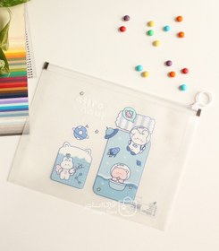 تصویر پوشه زیپی A4 حجم دار فانتزی 