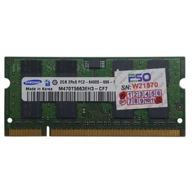 تصویر رم لپ تاپ سامسونگ DDR2 ظرفیت 2 گیگابایت استوک 