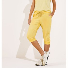 تصویر شلوارک زنانه اسمارا کد ۳۷۱۵۱۴۱ رنگ زرد 