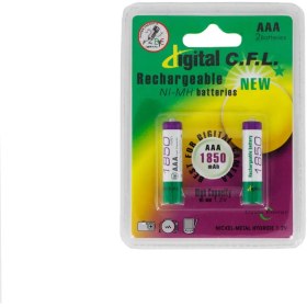 تصویر باتری نیم قلمی قابل شارژ CFL مدل 1850 CFL 1850 Digital Battery