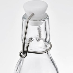 تصویر بطری درب دار 3 عددی ایکیا مدل KORKEN IKEA ا KORKEN vial with stopper clear glass 15 sl KORKEN vial with stopper clear glass 15 sl