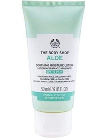 تصویر لوسیون آبرسان و ضد آفتاب آلوئه ورا بادی شاپ The Body Shop Aloe Soothing Moisture Lotion 