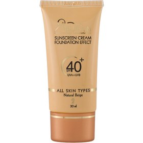 تصویر کرم ضد آفتاب کرم پودری انواع پوست مدیسان بژ طبیعی Medisun For All Skin SPF40 Foundation