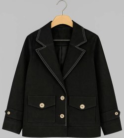 تصویر کت جین مشکی زنانه 