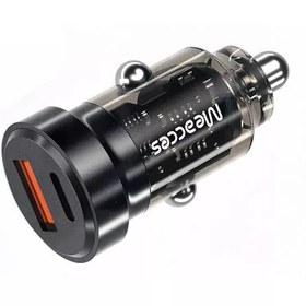 تصویر شارژر فندکی 60 وات 2 پورت می اکسس Meacces CR-87 