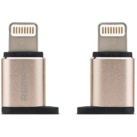 تصویر مبدل micro USB به لایتنینگ ریمکس مدل RA-USB2 ا Micro USB to Lightning Remix RA-USB2 Converter Micro USB to Lightning Remix RA-USB2 Converter