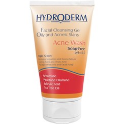 تصویر هیدرودرم ژل شستشوی صورت مناسب پوست چرب (آکنه واش) 