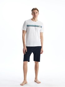 تصویر پیجامای مردانه با شورت استاندارد - ال‌سی وایکیکی - LC Waikiki -- 952874966- اورجینال 