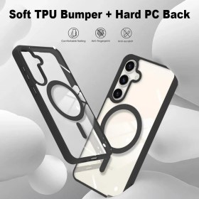 تصویر کاور آکوآرا مدل BKRNG مناسب برای گوشی سامسونگ Galaxy S24 FE با محافظ لنز دوربین 