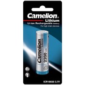 تصویر باتری قابل شارژ لیتیوم یون کملیون مدل Camelion Lithium ICR18650-2200BP1 3.7V 2200 