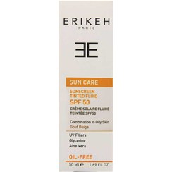 تصویر کرم ضد آفتاب SPF50 پوست‌ های خشک و نرمال اریکه 50 میلی لیتر Erikeh SPF50 Sun Care Sunscreen 50 ml