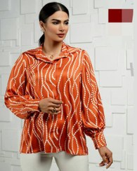 تصویر شومیز ساتن خالدار مانامد 