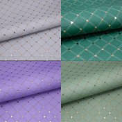 تصویر کاغذ کادو گلاسه طلاکوب طرح قلب بسته ۵۰ برگی 